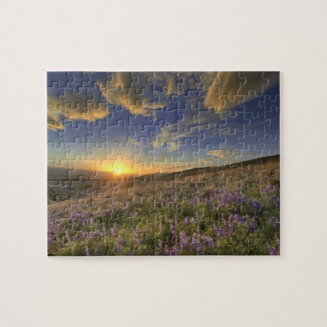 Sunset over the Bitterroot Mountains and vast Jigsaw Puzzle (Horizontal)