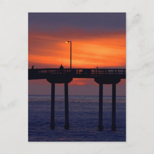 Sunset over the Bridge Postcard