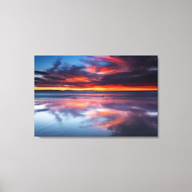Sunset over the Channel Islands, CA Canvas Print (Front)