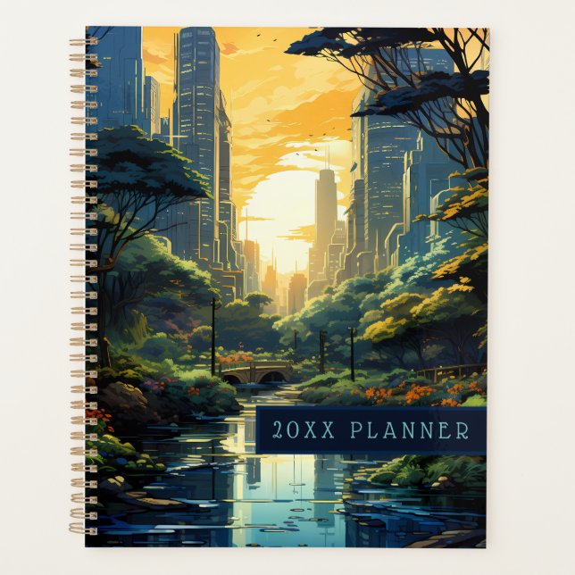Sunset Over the City Park Planner (Front)