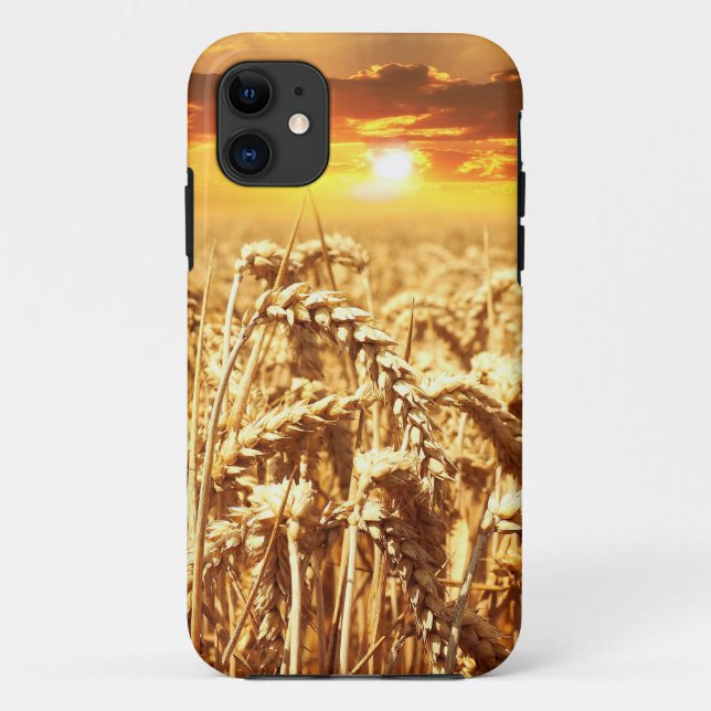 Sunset Over The Cornfield Case-Mate iPhone Case (Back)