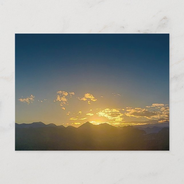 Sunset Over the Crazy Mountains, Montana Postcard (Front)