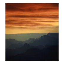 Sunset over the Grand Canyon's Blues