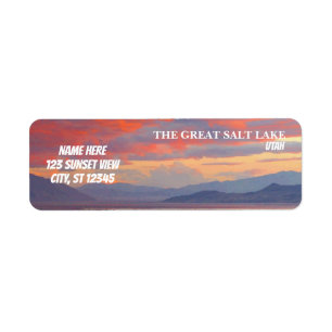 Sunset Over The Great Salt Lake, Utah