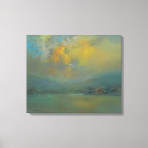 Sunset Over the Hills (by Glenn Cooper Henshaw) Canvas Print
