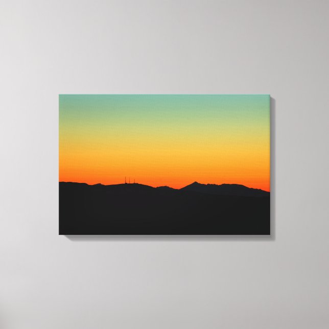 Sunset over the Isle of Arran Canvas Print (Front)