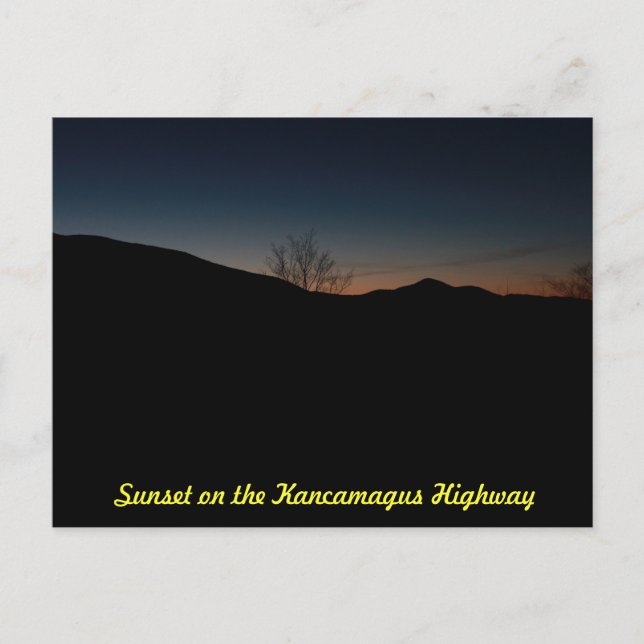 Sunset Over the Kancamagus Highway Postcard (Front)