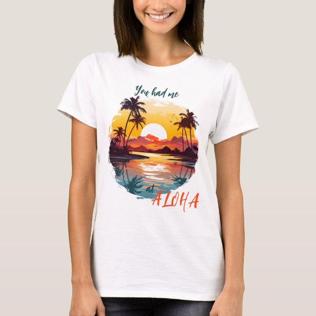 Sunset Over the Lagoon T-Shirt (Front)