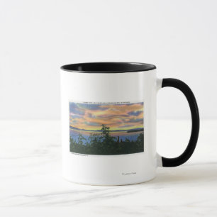 Sunset over the Lake, Adirondack Mts in Mug