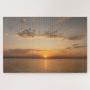 Sunset over the Lake Constance Jigsaw Puzzle