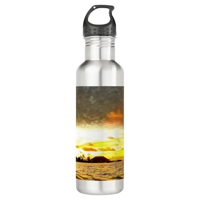 Sunset Over the Maldives 710 Ml Water Bottle (Front)