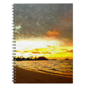 Sunset Over the Maldives Notebook