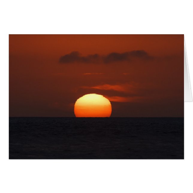 Sunset over the ocean (Front Horizontal)