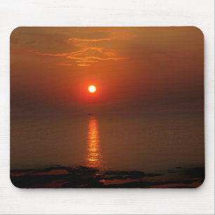 Sunset over the Ocean Mouse Mat