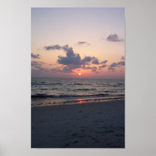 Sunset over the Ocean Poster