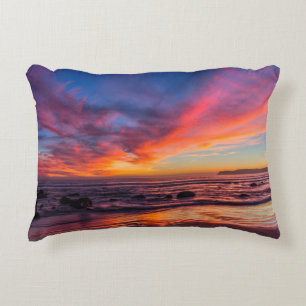 Sunset over the Pacific from Coronado 2 Decorative Cushion