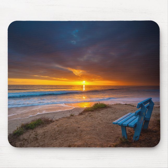 Sunset over the Pacific Ocean Mouse Mat (Front)