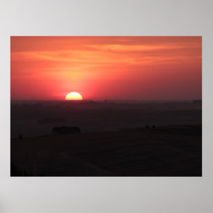 Sunset over the Palouse Poster