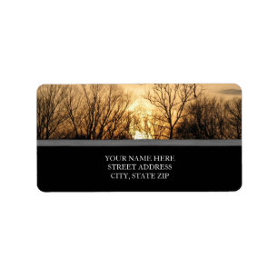 Sunset over the Park Address Labels