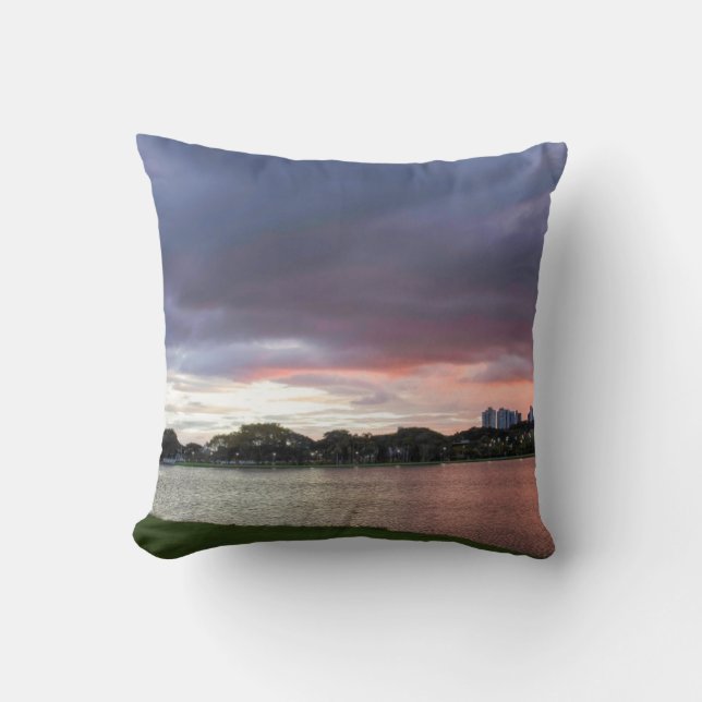 Sunset Over The Park Cushion (Front)