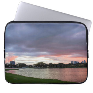 Sunset Over The Park Laptop Sleeve
