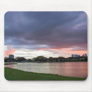 Sunset Over The Park Mouse Mat