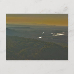 Sunset over the Petit Jean River Valley, Arkansas Postcard