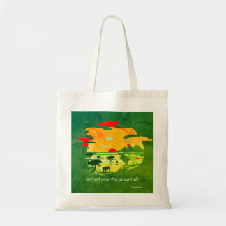  Sunset over the savannah totebag Tote Bag