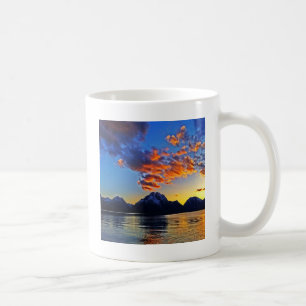 Sunset over the Tetons Coffee Mug