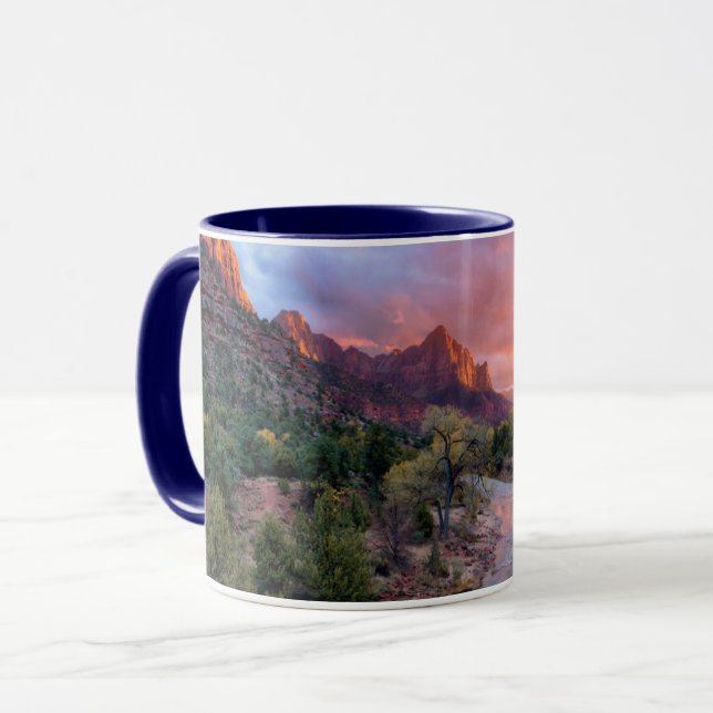 Sunset Over the Watchman Mug (Front Left)