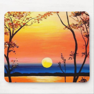 Sunset Over the Water Fine Art Mouse Mat