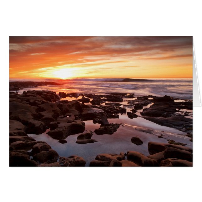 Sunset Over Tide Pools (Front Horizontal)