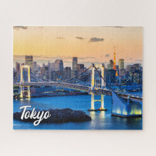 Sunset Over Tokyo, Japan Jigsaw Puzzle