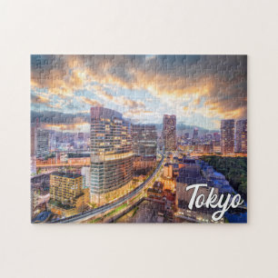 Sunset Over Tokyo, Japan Jigsaw Puzzle