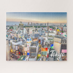 Sunset Over Tokyo, Japan Jigsaw Puzzle