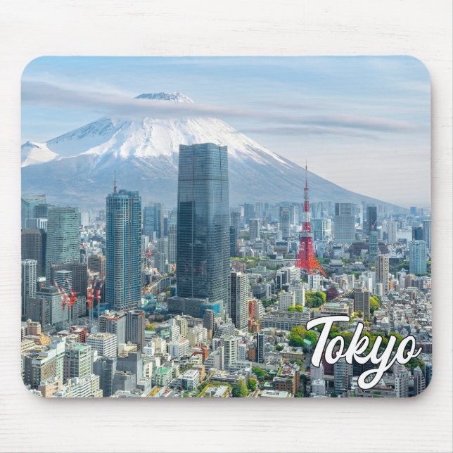 Sunset Over Tokyo, Japan Mouse Mat (Front)