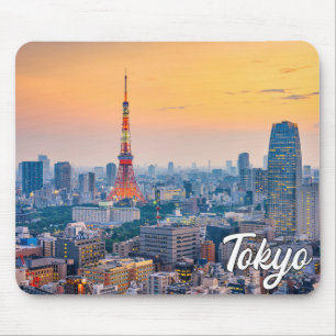 Sunset Over Tokyo, Japan Mouse Mat