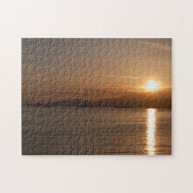 Sunset over Vancouver Bay - Canada Jigsaw Puzzle (Horizontal)