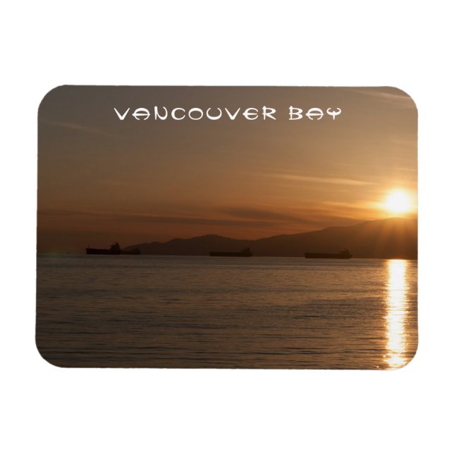 Sunset over Vancouver Bay - Canada Magnet (Horizontal)