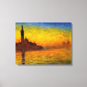 Sunset over Venice by Claude Monet Canvas Print