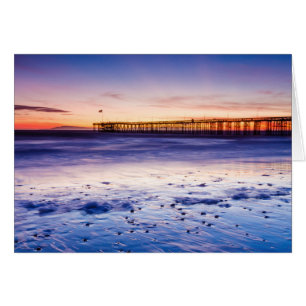 Sunset Over Ventura Pier And Beach