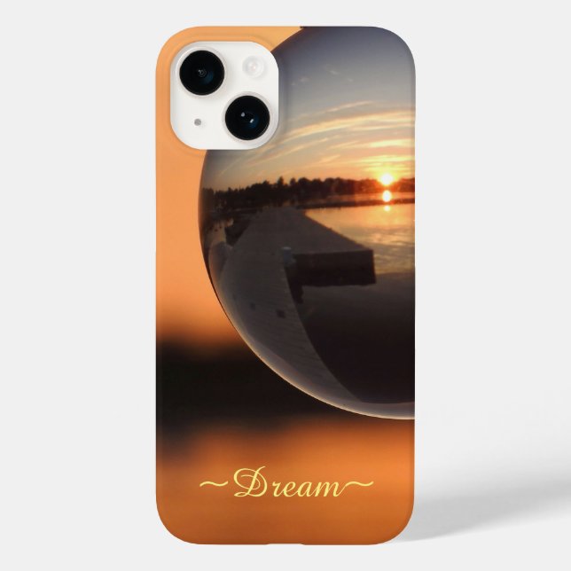 Sunset Over Water Crystal Ball - Dream  Case-Mate iPhone Case (Back)