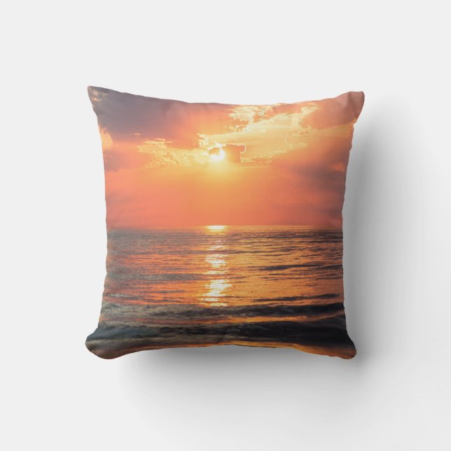 sunset over water cushion (Front)