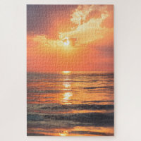 sunset over water