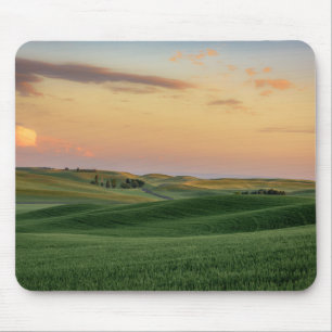 Sunset over Wheat Fields   Washington State Mouse Mat