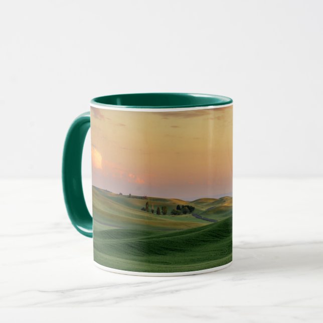 Sunset over Wheat Fields | Washington State Mug (Front Left)