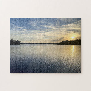 Sunset Over Wildcat Lake Jigsaw Puzzle