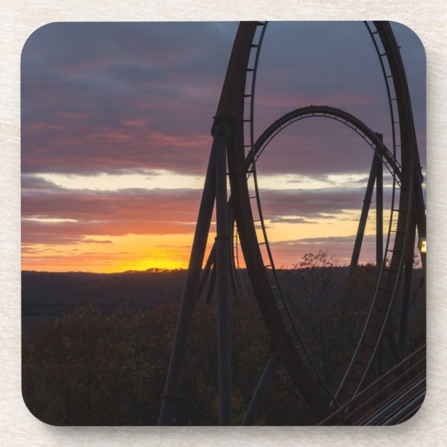Sunset Over Wildfire Coaster (Front)