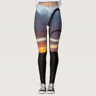 Sunset Over Wildfire Leggings