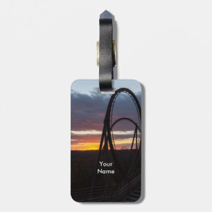 Sunset Over Wildfire Luggage Tag